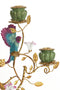 Light&living Kandelaar 3L 26x13x37 cm PARROT groen-petrol+brons