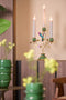 Light&living Kandelaar 3L 26x13x37 cm PARROT groen-petrol+brons