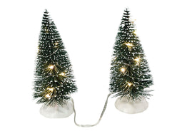 Hit - Kerstboom 2x14 cm 20 warm led 2xAA exclusief
