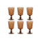 Set van bekers Home ESPRIT Kristal 8,5 x 8,5 x 16,3 cm (6 Stuks)