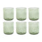 Glazenset Home ESPRIT Groen Kristal 320 ml (6 Stuks)