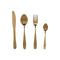 Bestek Home ESPRIT Gouden Roestvrij staal 2 x 0,4 x 22,5 cm 16 Onderdelen