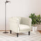 Fauteuil fluweel crmekleurig