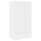 Boekenkast 40x24x75 cm bewerkt hout wit