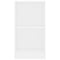 Boekenkast 40x24x75 cm bewerkt hout wit