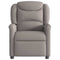 Fauteuil verstelbaar stof taupe