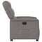 Fauteuil verstelbaar stof taupe