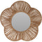 Spiegel Bloem 38 cm Papier/Beige