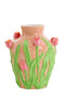 Light&living Vaas deco Ø26x31 cm TULIP keramiek licht roze-groen