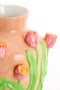 Light&living Vaas deco Ø26x31 cm TULIP keramiek licht roze-groen