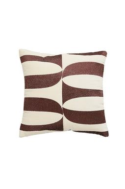 Light&living Kussen 45x45 cm CETE crème-donker bruin