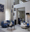 Light&living Kussen 45x45 cm REJAS blauw+wit