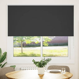 Rolgordijn verduisterend 155x150 cm stofbreedte 151,6 cm zwart
