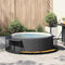Hottub Surround opbergruimte houten opstapje poly rattan zwart