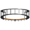 Hottub Surround opbergruimte houten opstapje poly rattan zwart