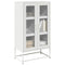 Hoge kast 68x39x123 cm staal wit