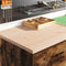 Garagekast 60x51x85 cm massief grenenhout gerookt eiken