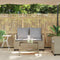Tuinbank 2-zits met kussens & tafel poly rattan beige