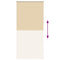 Rolgordijn verduisterend 115x230 cm stofbreedte 110,7 cm beige