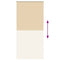 Rolgordijn verduisterend 105x210 cm stofbreedte 100,7 cm beige