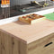 Garagekast 60x51x85 cm massief grenenhout artisan eikenkleurig
