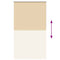 Rolgordijn verduisterend 135x210 cm stofbreedte 131,6 cm beige