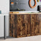 Garagekast 60x51x85 cm massief grenenhout gerookt eiken