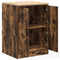 Garagekast 60x51x85 cm massief grenenhout gerookt eiken