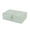 Doos-Juwelenkistje Versa Groen Polyester Karton Spiegel 16 x 7,8 x 25 cm