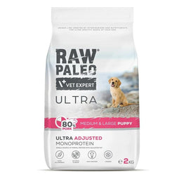 Voer VETEXPERT RAW PALEO Ultra Pork Medium & Large Puppy Varken 2 Kg
