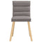 Eetkamerstoelen draaibaar 2 st stof taupe