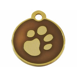 Naamplaatje Imarc Circle Bruin Gouden