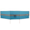 Windscherm camping waterdicht 490x123 cm blauw