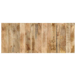Hoofdbord 200 cm massief ruw mangohout