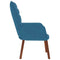 Relaxstoel fluweel blauw