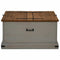 Opbergkist HALDEN grijs 91x91x47 cm massief grenenhout