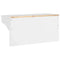 Wandkapstok SANDNES wit 87x30x42 cm massief grenenhout