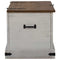 Opbergkist HALDEN wit 91x48x47 cm massief grenenhout
