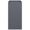 Plantenbak 40x80x80 cm staal antracietkleurig
