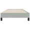 Boxspringbed zonder matras 80x210 cm fluweel lichtgrijs