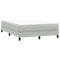 Boxspring zonder matras fluweel lichtgrijs 140x210 cm