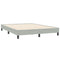 Boxspring zonder matras fluweel lichtgrijs 140x210 cm