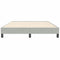 Boxspring zonder matras fluweel lichtgrijs 140x210 cm