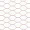 Kippengaas 25x1,5 m staal met PVC coating rood