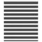 Zebra rolgordijn 135x100 cm stofbreedte 130,9 cm zwart
