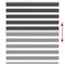Zebra rolgordijn 135x100 cm stofbreedte 130,9 cm zwart