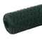 Kippengaas 25x1,5 m staal met PVC coating groen