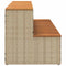 Hottub-opstap 100x50x50,5 cm poly rattan&massief acaciahout
