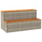 Hottub-opstap 100x50x50,5 cm poly rattan&massief acaciahout