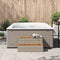 Hottub-opstap 100x50x50,5 cm poly rattan&massief acaciahout